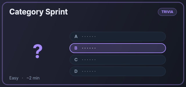 Category Sprint preview