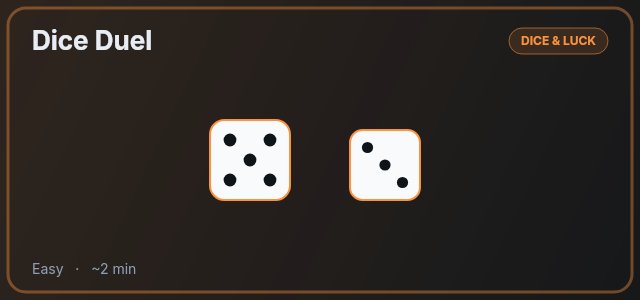 Dice Duel preview