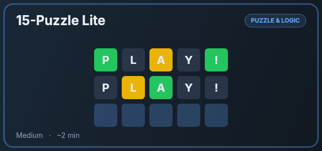 15-Puzzle Lite preview