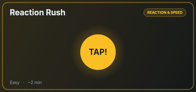 Reaction Rush preview