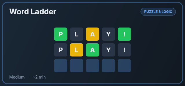 Word Ladder preview